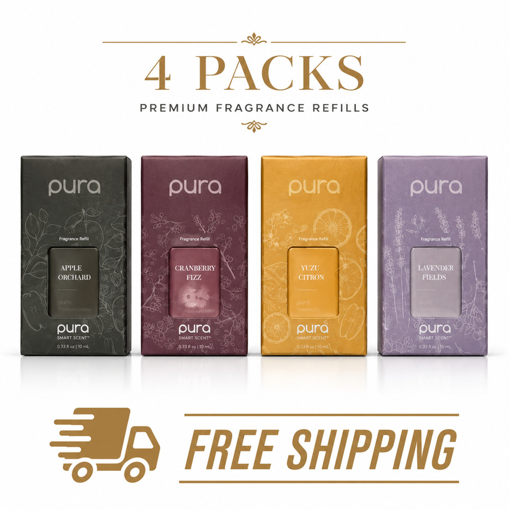 Pura Smart Home Fragrance Refills Variety Pack Air Freshener Oils 4 Pack